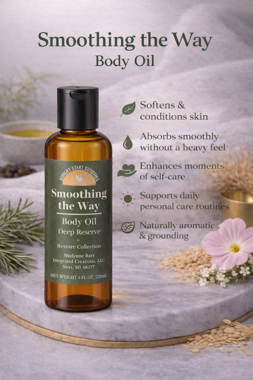 Smoothing the Way Body Oil - Deep Reserve