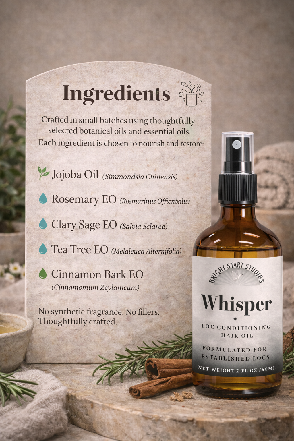 Whisper - A foundational oil for established locs