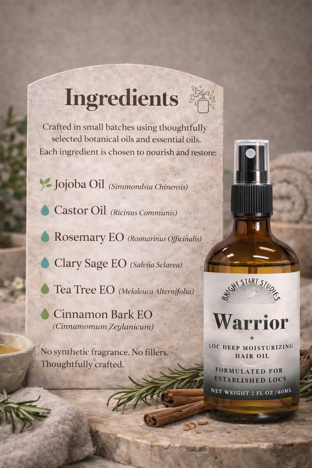 Warrior - deep moisturizing focus care for established locs