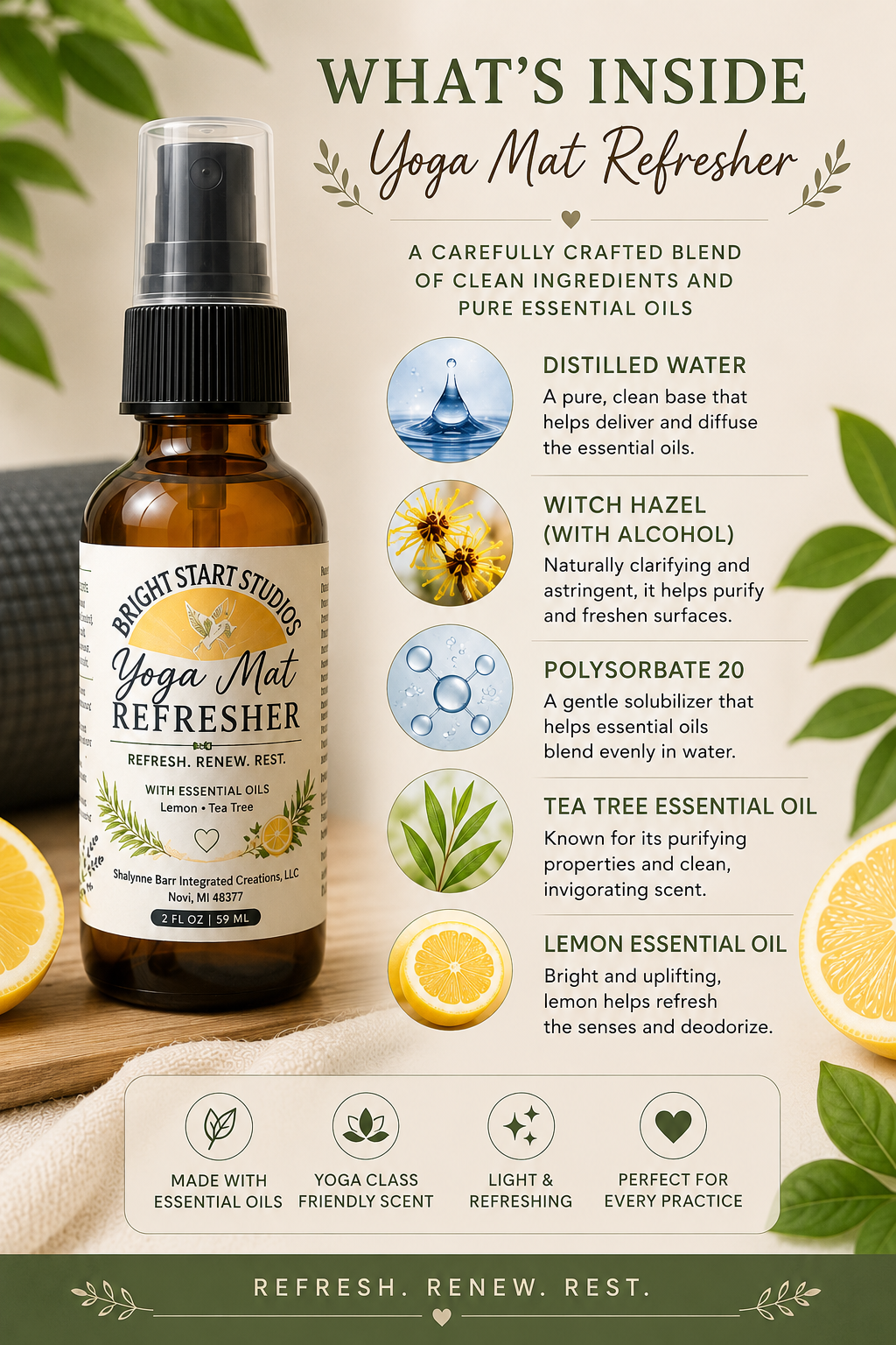 Yoga Mat Spray